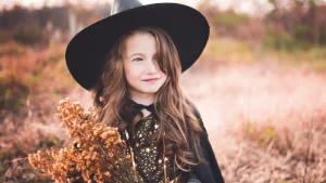 Scary Witch Halloween Costume Cosplay for Kids. Pre-order available.