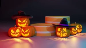 Jack o lantern desktop lamp with LED and USB powered. Very Limited Stock.​